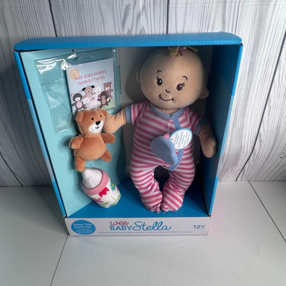 Back ordered NEW Wee Baby Stella Sleepy Time Scents Lavender Soft Doll Manhattan